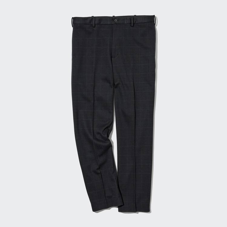 Uniqlo Smart Windowpane Checked Ankle Length Nohavice Panske Námornícka Modrá | OHLUQR-386