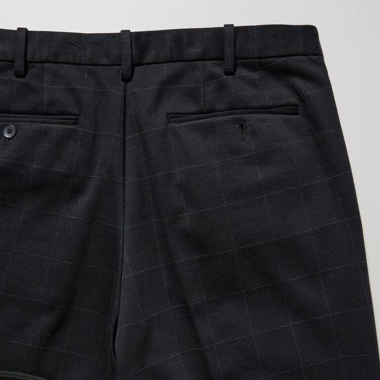 Uniqlo Smart Windowpane Checked Ankle Length Nohavice Panske Námornícka Modrá | OHLUQR-386