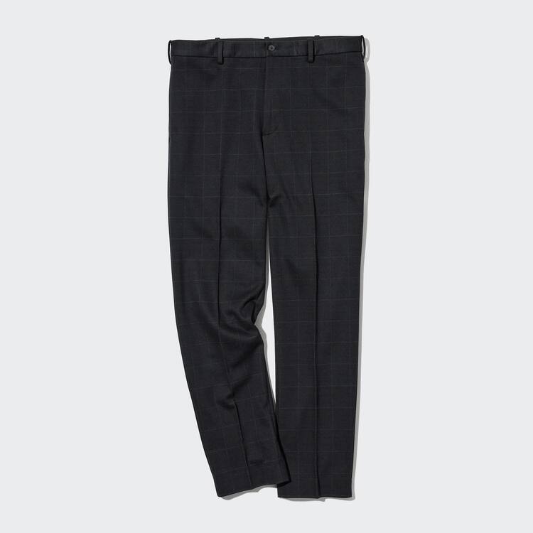 Uniqlo Smart Windowpane Checked Ankle Length (Long) Nohavice Panske Námornícka Modrá | UYQDKL-513
