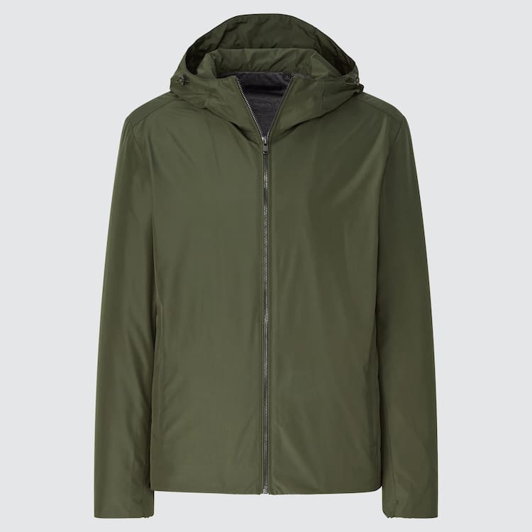 Uniqlo Smooth Jersey Podsite Parka Panske Tmavo Zelene | NVKYBI-720