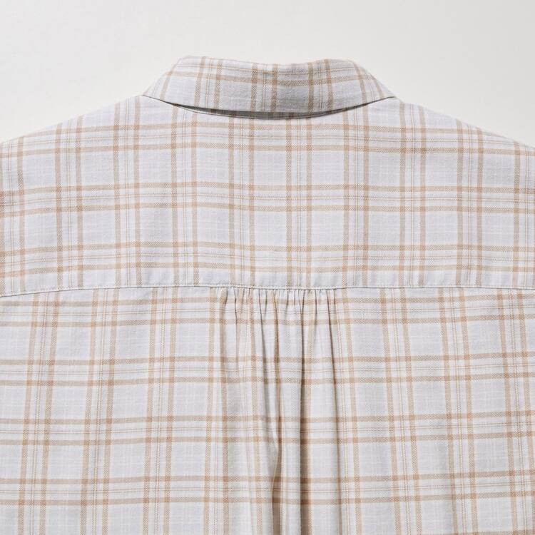 Uniqlo Soft Brushed Checked Long Sleeved Kosele Damske Svetlo Siva | UECNSH-892