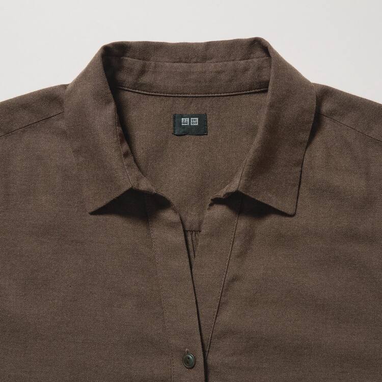 Uniqlo Soft Brushed Long Sleeved Kosele Damske Siva | CMXYDP-720