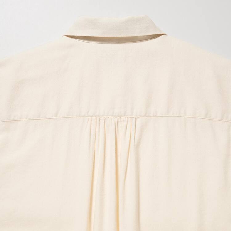 Uniqlo Soft Brushed Long Sleeved Kosele Damske Biele | FNPXSJ-714