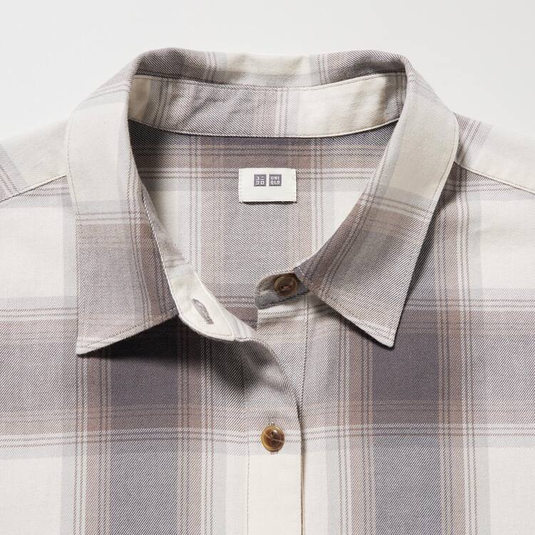 Uniqlo Soft Brushed Long Sleeved Kosele Damske Siva | LYCFDO-905