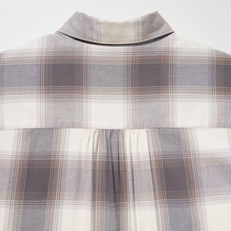 Uniqlo Soft Brushed Long Sleeved Kosele Damske Siva | LYCFDO-905