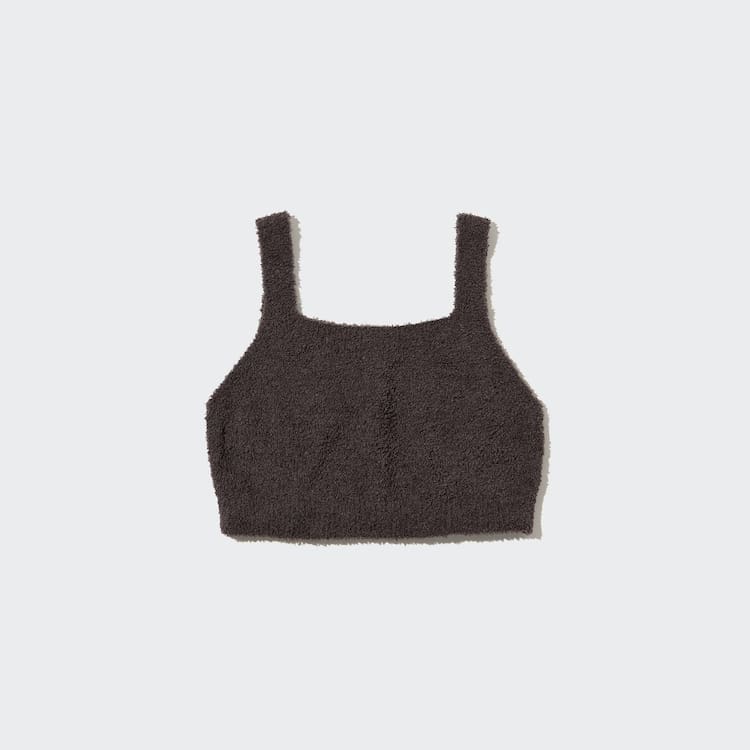 Uniqlo Soft Fluffy Relaxed Fitlette Podprsenky Damske Tmavo Hnede | YZUIPA-074