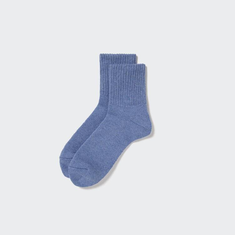 Uniqlo Soft Pile Half Ponozky Panske Modre | HOEGXS-251