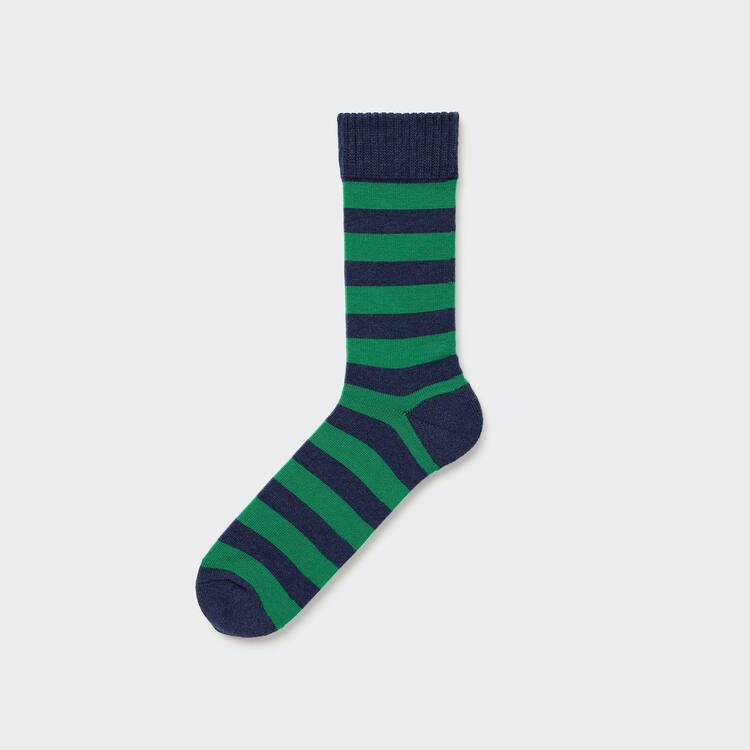 Uniqlo Soft Pile Pruhované Ponozky Panske Modre | MBYGPD-284