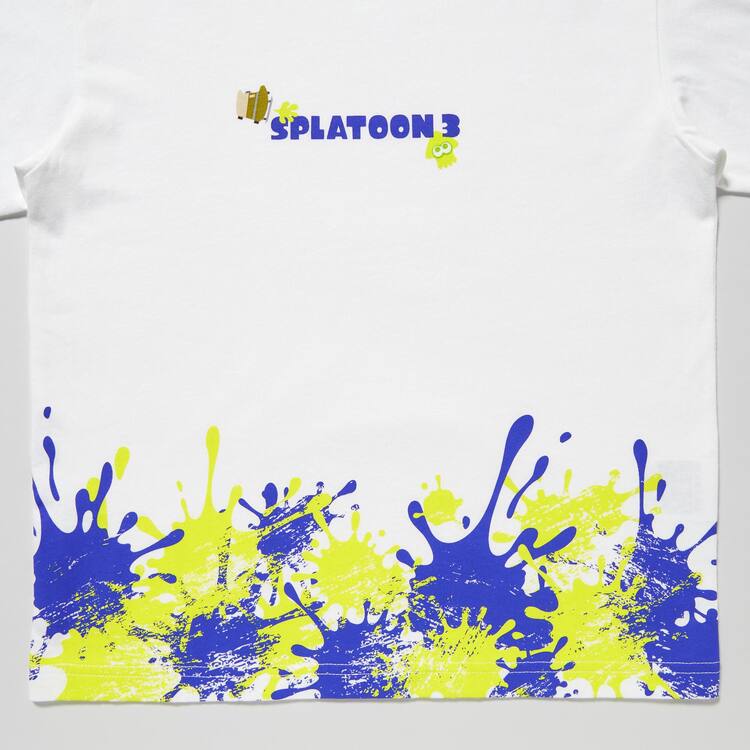 Uniqlo Splatoon 3 Ut Grafika Tricko Detske Biele | IRWFYO-320