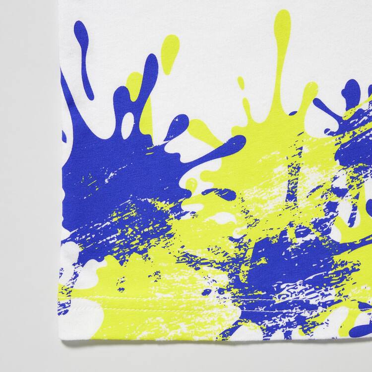 Uniqlo Splatoon 3 Ut Grafika Tricko Detske Biele | IRWFYO-320
