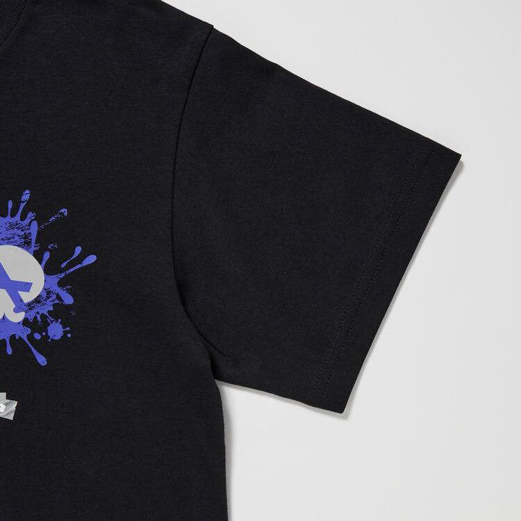 Uniqlo Splatoon 3 Ut Grafika Tricko Detske Čierne | JTZUXI-954