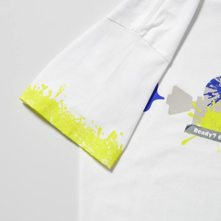 Uniqlo Splatoon 3 Ut Grafika Tricko Detske Biele | MSVATC-489