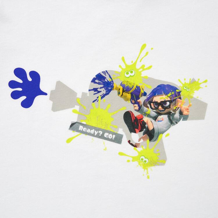 Uniqlo Splatoon 3 Ut Grafika Tricko Detske Biele | MSVATC-489
