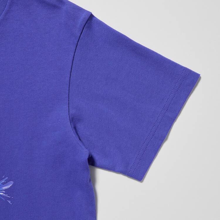 Uniqlo Splatoon 3 Ut Grafika Tricko Detske Modre | WXDPZQ-591