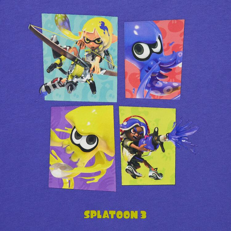 Uniqlo Splatoon 3 Ut Grafika Tricko Detske Modre | WXDPZQ-591