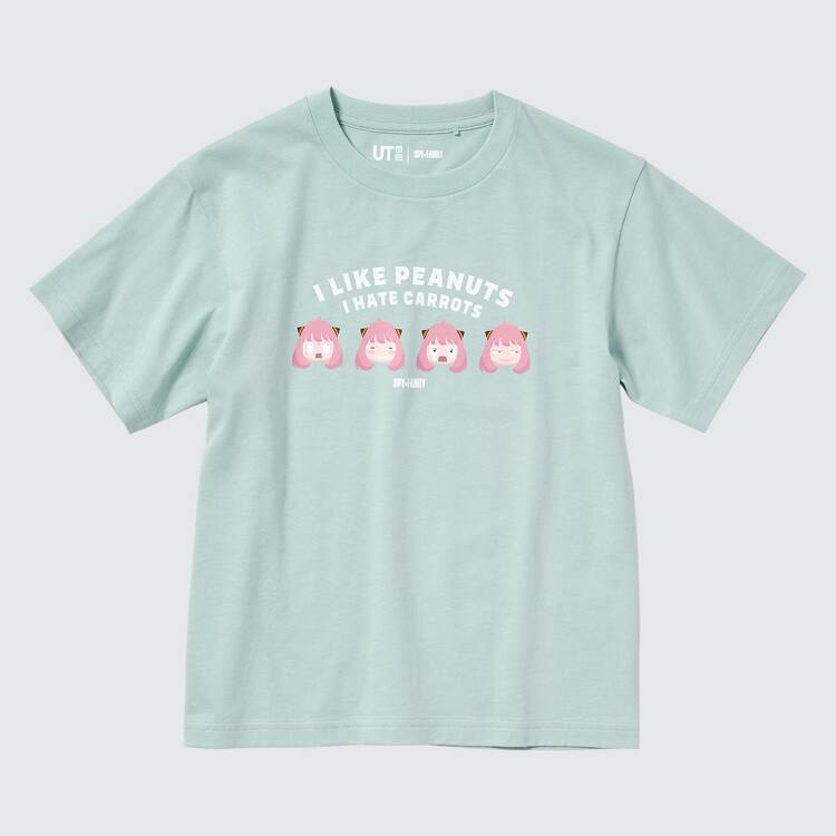 Uniqlo Spy X Family Ut Grafika Tricko Detske Svetlo Zelene | AKUBWG-845