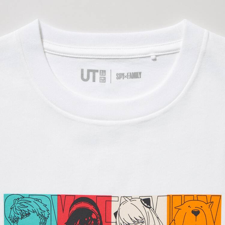 Uniqlo Spy X Family Ut Grafika Tricko Detske Biele | POWMVT-764
