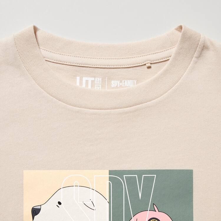 Uniqlo Spy X Family Ut Grafika Tricko Detske Béžové | TLVJSR-458