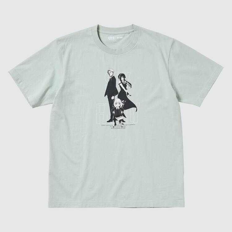 Uniqlo Spy X Family Ut Grafika Tricko Panske Svetlo Zelene | MZPSUX-256