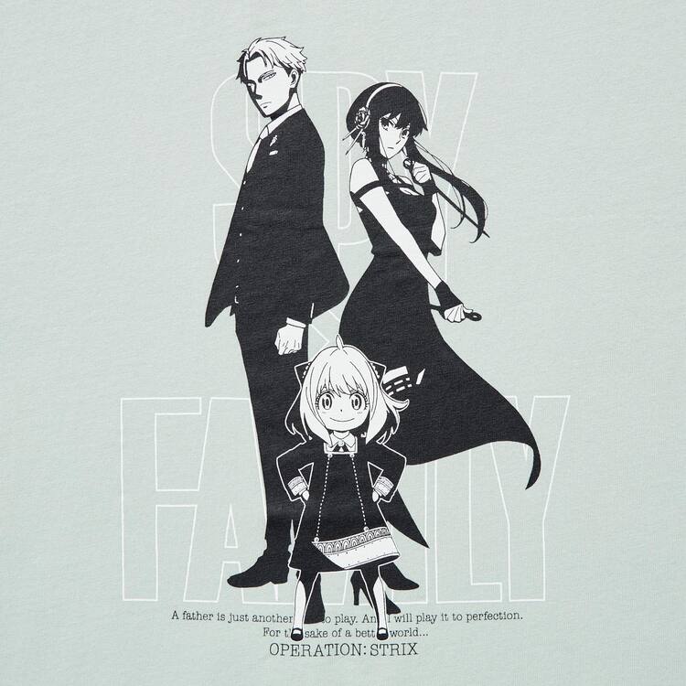 Uniqlo Spy X Family Ut Grafika Tricko Panske Svetlo Zelene | MZPSUX-256