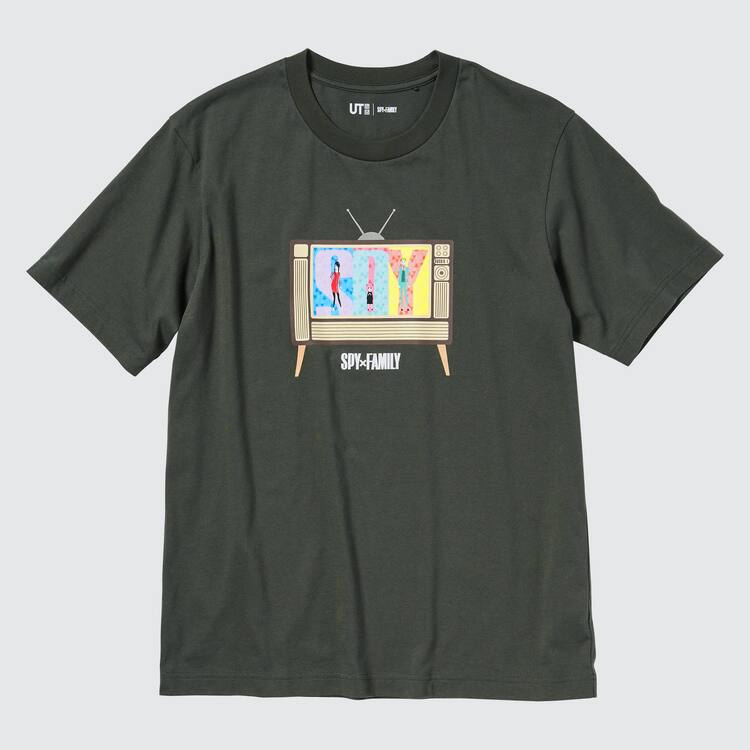 Uniqlo Spy X Family Ut Grafika Tricko Panske Tmavo Siva | ZEADGB-536