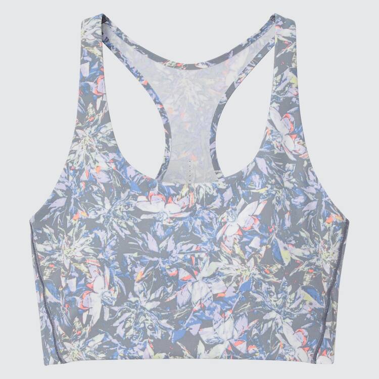 Uniqlo Square Neck Printed Active Wireless Podprsenky Damske Siva | FLUDIC-429