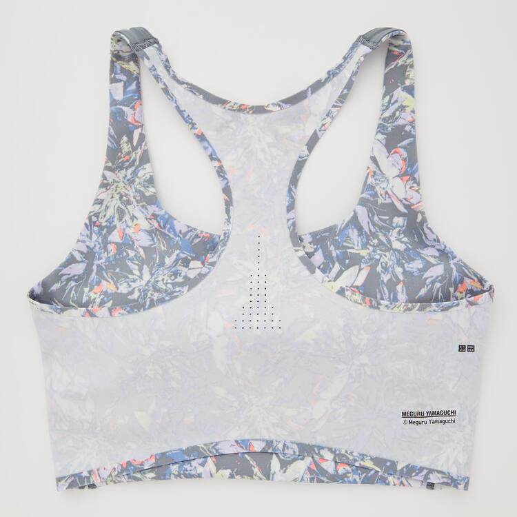 Uniqlo Square Neck Printed Active Wireless Podprsenky Damske Siva | FLUDIC-429