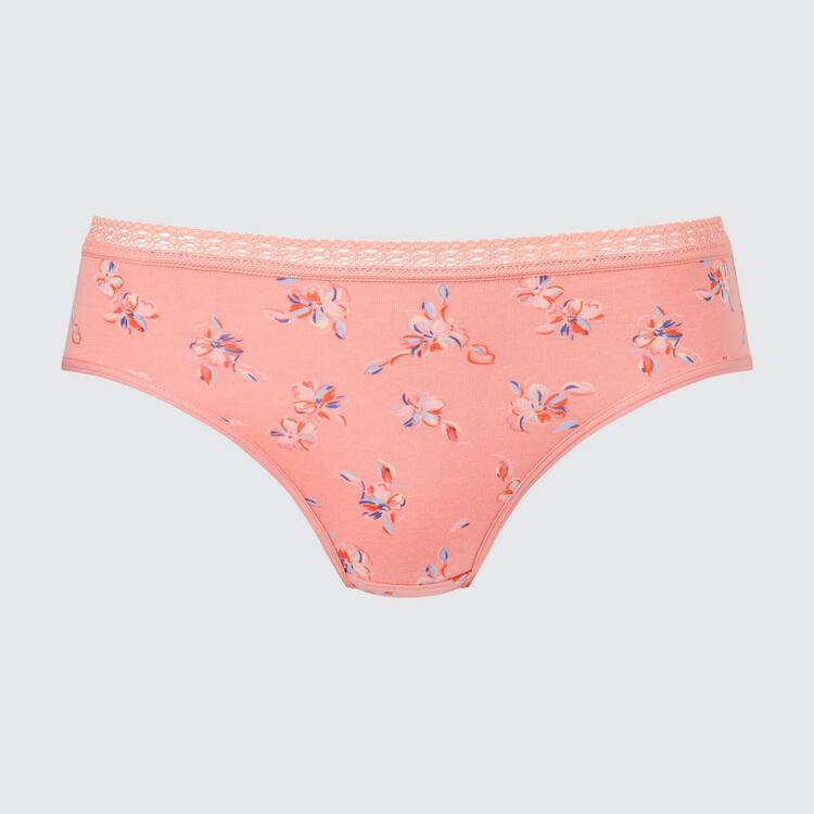 Uniqlo Stredne Rise Flower Print Spodne Pradlo Damske Svetlo Oranžové | FGZQRV-918