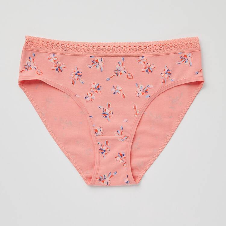 Uniqlo Stredne Rise Flower Print Spodne Pradlo Damske Svetlo Oranžové | FGZQRV-918