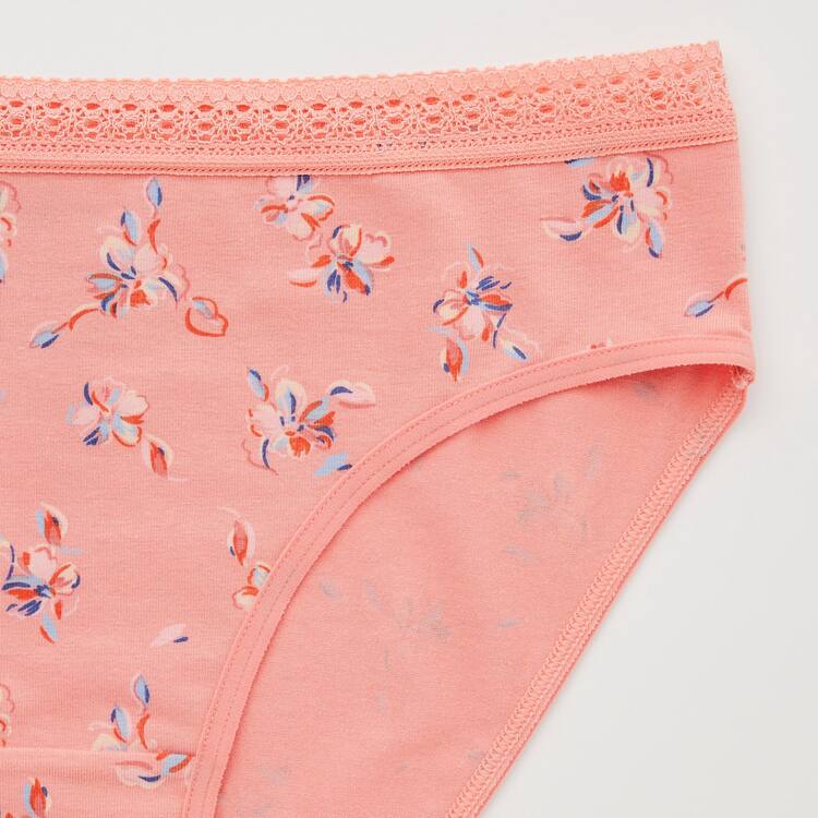 Uniqlo Stredne Rise Flower Print Spodne Pradlo Damske Svetlo Oranžové | FGZQRV-918