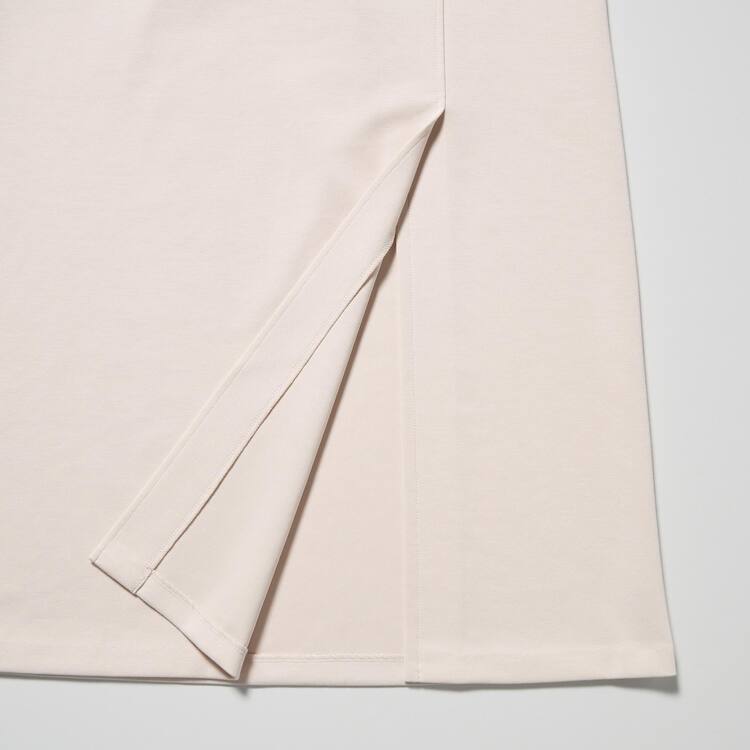 Uniqlo Stretch Double Faced Split Hem Sukne Damske Béžové | FUOVJE-403