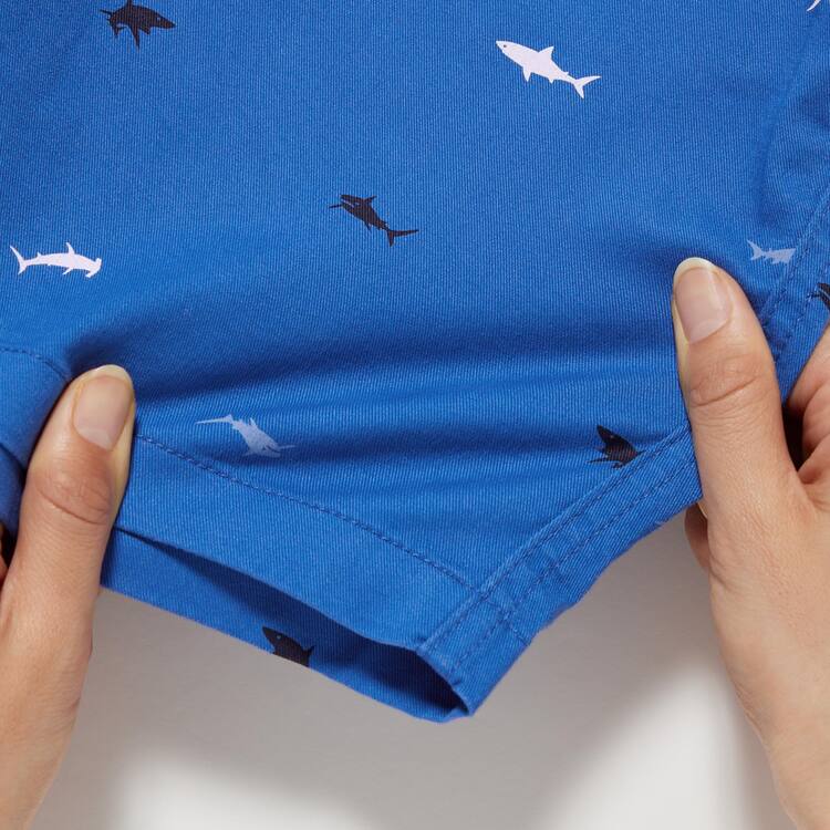 Uniqlo Stretch Printed Easy Sortky Detske Modre | PHQOGY-061