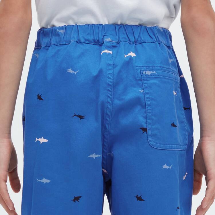 Uniqlo Stretch Printed Easy Sortky Detske Modre | PHQOGY-061