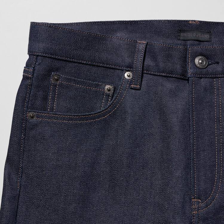 Uniqlo Stretch Selvedge Slim Fit Džínsy Panske Námornícka Modrá | IJMXNL-587