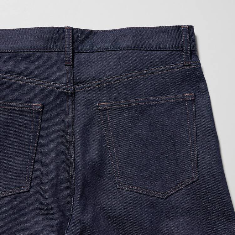 Uniqlo Stretch Selvedge Slim Fit Džínsy Panske Námornícka Modrá | IJMXNL-587