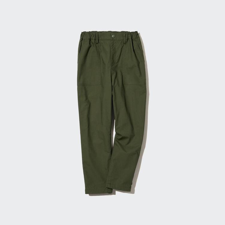 Uniqlo Stretch Warm Podsite Baker Jogger Nohavice Detske Olivovo Zelená | EQRWCM-965