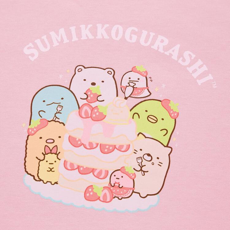Uniqlo Sumikkogurashi Ut Grafika Tricko Detske Ruzove | JBMSZT-905