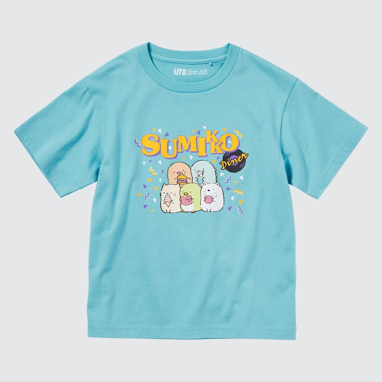 Uniqlo Sumikkogurashi Ut Grafika Tricko Detske Zelene | MYSQZA-478