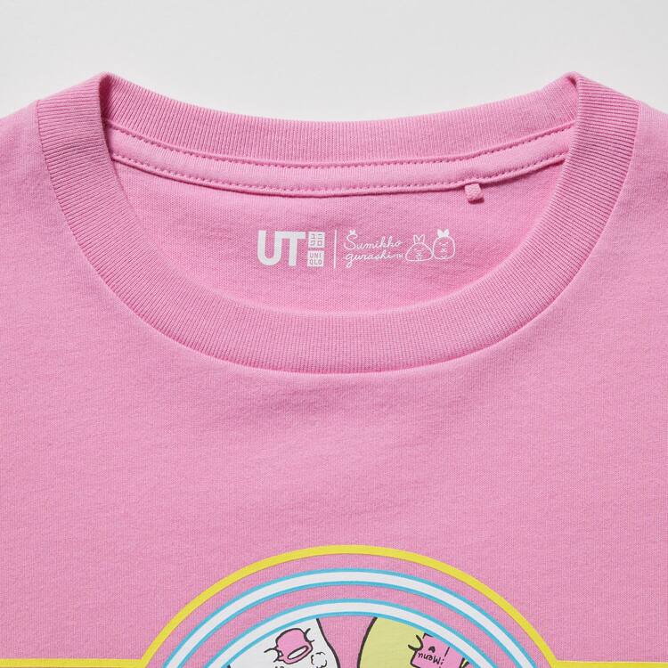 Uniqlo Sumikkogurashi Ut Grafika Tricko Detske Ruzove | YMJBXI-025