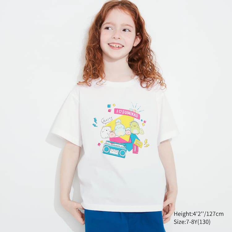 Uniqlo Sumikkogurashi Ut Grafika Tricko Detske Biele | ZSWKRL-793