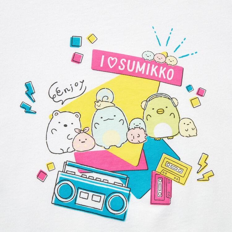 Uniqlo Sumikkogurashi Ut Grafika Tricko Detske Biele | ZSWKRL-793