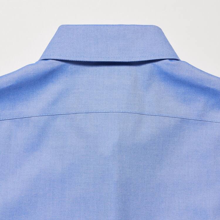 Uniqlo Super Non-iron Slim Fit (Button-down Collar) Kosele Panske Modre | IWEORK-621