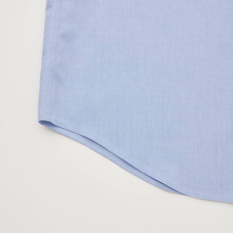 Uniqlo Super Non-iron Slim Fit (Semi-cutaway Collar) Kosele Panske Svetlo Modre | IEKFTB-605
