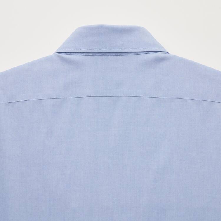 Uniqlo Super Non-iron Slim Fit (Semi-cutaway Collar) Kosele Panske Svetlo Modre | IEKFTB-605