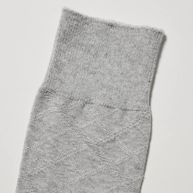 Uniqlo Supima Bavlnene Links Checked Ponozky Panske Siva | XGHFST-741