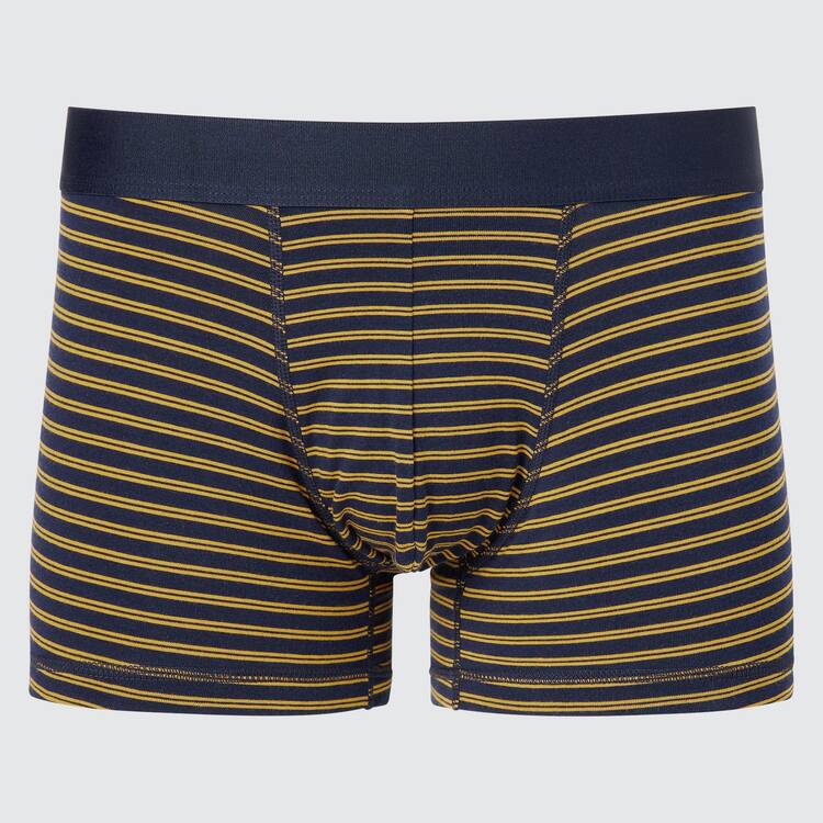 Uniqlo Supima Bavlnene Pruhované Low Rise Boxer Spodne Pradlo Panske Námornícka Modrá | NLJSMT-762