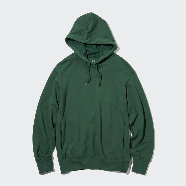 Uniqlo Sweat Pullover Mikiny S Kapucňou Panske Tmavo Zelene | RMTXQA-812