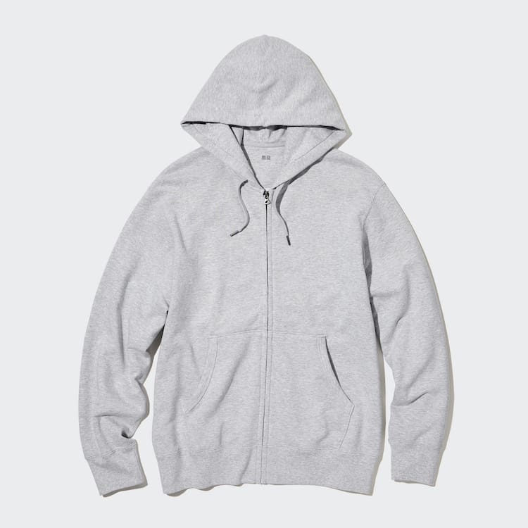 Uniqlo Sweat Zipped Loungewear Panske Siva | GPZMOI-723
