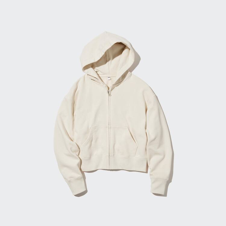 Uniqlo Sweat Zipped Mikiny S Kapucňou Damske Biele | MSTAFP-567