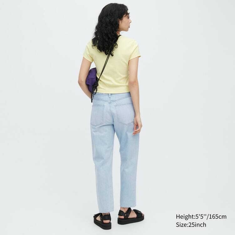 Uniqlo Tapered Boyfriend Džínsy Damske Modre | RMSYPD-214